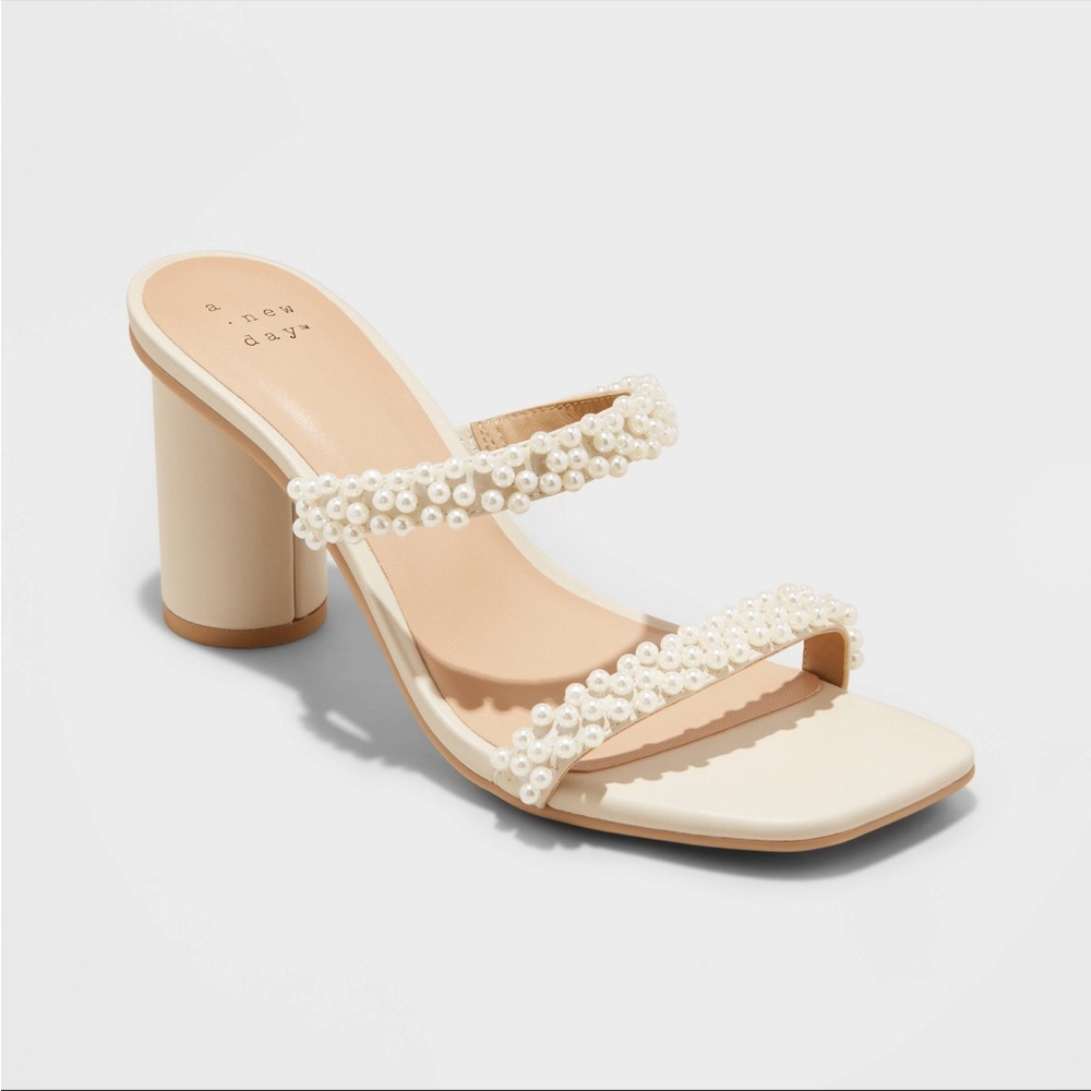 White Pearl Heels